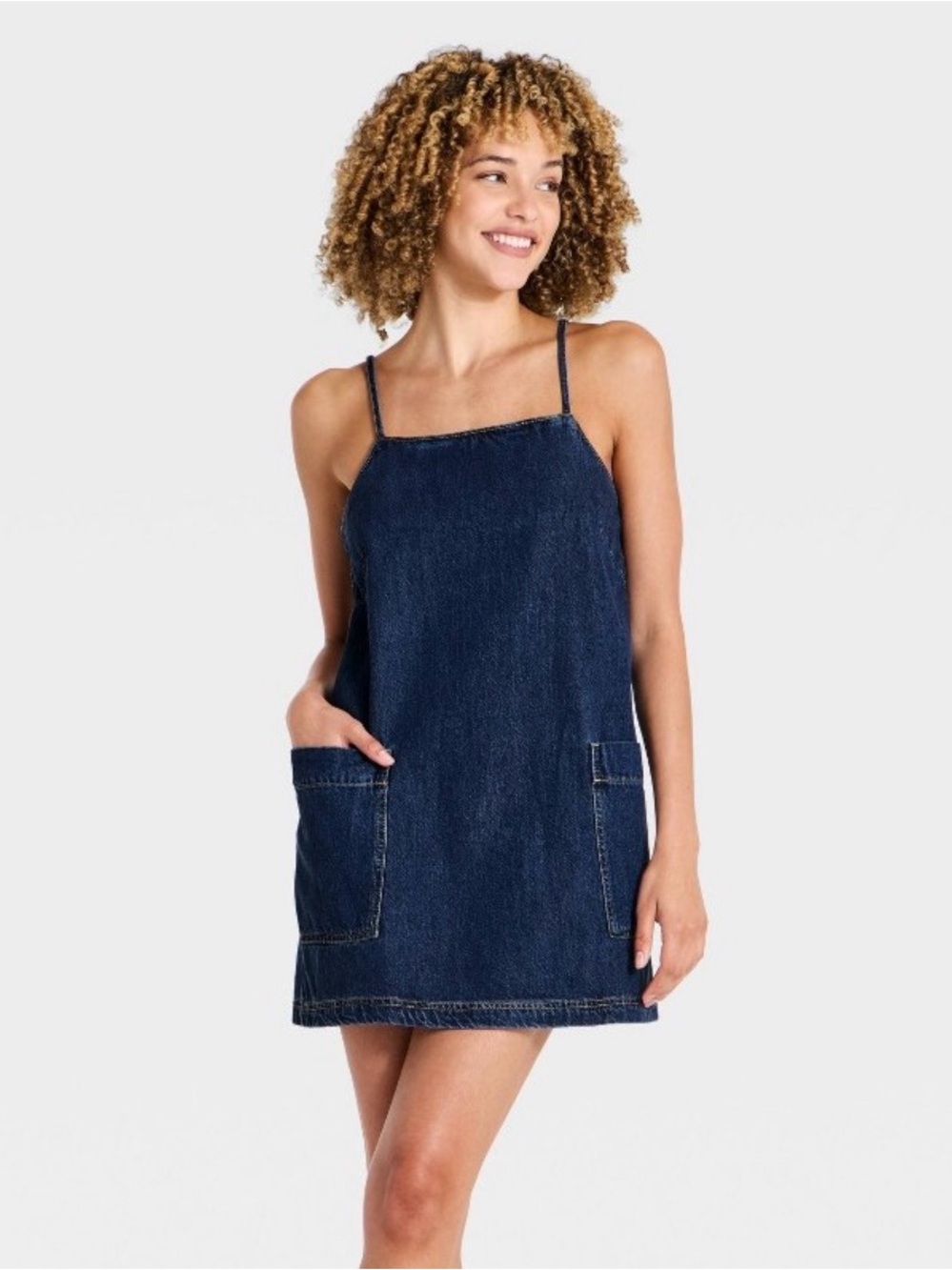 Women’s Denim Apron Dress- Universal Thread